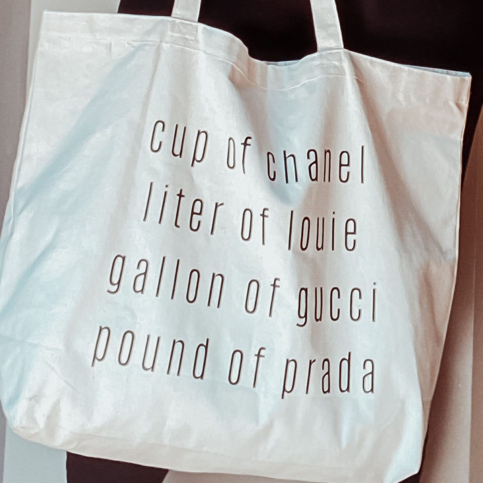 INGREDIENTS TO LUXE XL TOTE